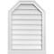 Ekena Millwork Octagonal Top Surface Mount PVC Gable Vent w/ 2"W x 2"P Brickmould Sill Frame, 20"W x 28"H GVPOT20X2803SN - alternate 1